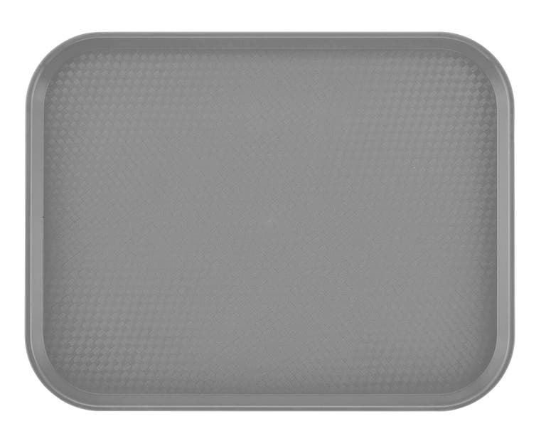 Tácka z polypropylénu na fast food, veľká, Cambro, sivá, Svetlošedá, 355x457x(H)21mm Kód: 1418FF107