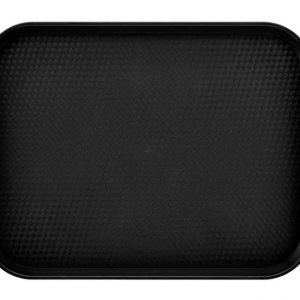 Tácka z polypropylénu na fast food, veľká, Cambro, čierna, Čierna, 355x457x(H)21mm Kód: 1418FF110