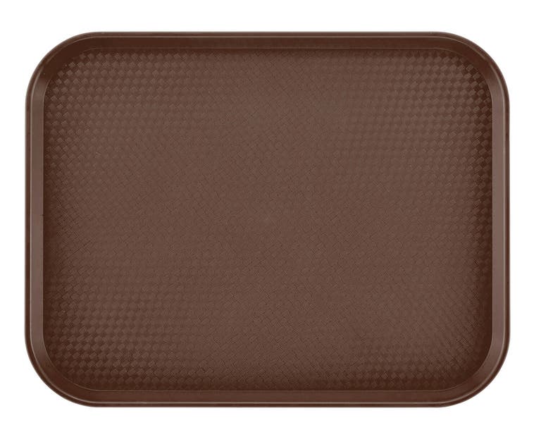 Tácka z polypropylénu na fast food, veľká, Cambro, hnedá, Hnedá, 355x457x(H)21mm Kód: 1418FF167