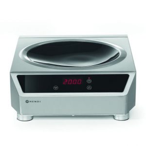 Indukčný Wok model 3500, HENDI, Profi Line, indukčný varič, 230V/3500W, 340x450x(H)130mm Kód: 239766