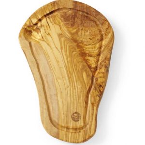Servírovacia doštička z olivového dreva, s drážkou, HENDI, 300x210x(H)18mm Kód: 505199