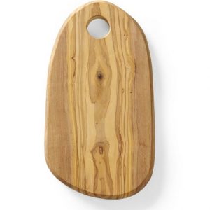 Servírovacia doštička z olivového dreva, s otvorom, HENDI, 250x165x(H)18mm Kód: 505229