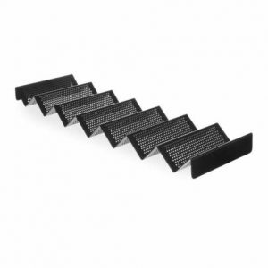 Výstavná nádoba na obložené chlebíčky – perforovaná, HENDI, Čierna, 580x170x(H)40mm Kód: 808269